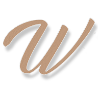 Wellbeing logo of a W